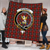 Stewart of Fingask Tartan Crest Quilt